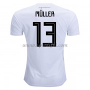 Maillot De Foot Allemagne 2018 Équipe Nationale Thomas Muller 13 Maillot Domicile..